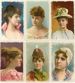1890 N129b Gail & Ax "Stars of the Stage - First Series" Matching-Brand Complete Set (25)